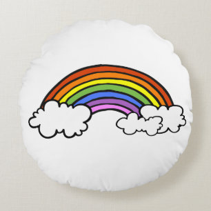 Coussins Ronds Oreiller Arc-en-ciel