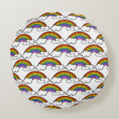 Coussins Ronds Oreiller Arc-en-ciel (Dos)