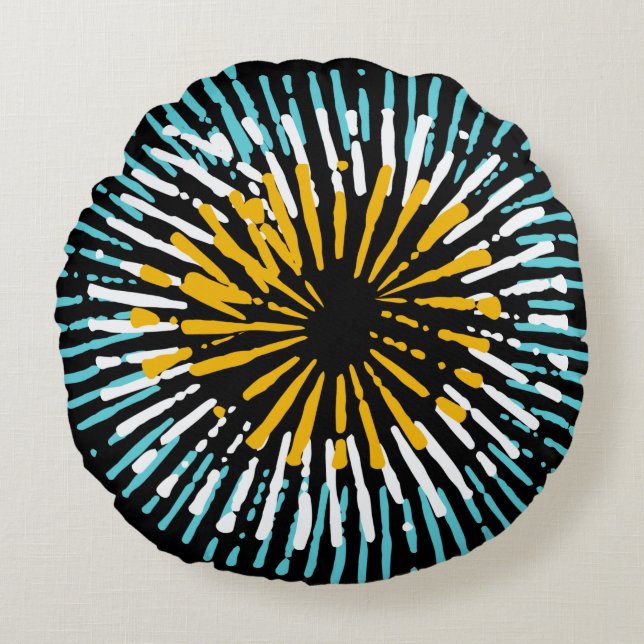 Coussins Ronds Oreiller arrondi couleur moderne (Devant)