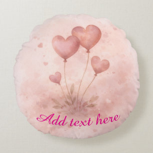 Coussins Ronds Oreiller ballon coeur rond personnalisé
