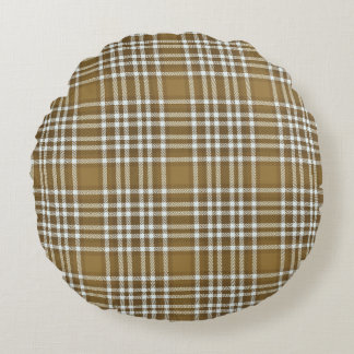 Coussins Ronds Oreiller Brown moderne à lancer ronde