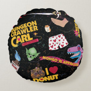 Coussins Ronds Oreiller collage de Dungeon Crawler Carl