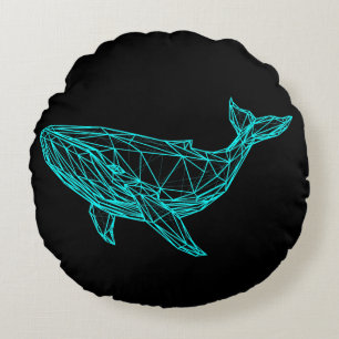 Coussins Ronds Oreiller de lancer Cool Gamer Whale