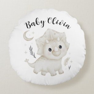 Coussins Ronds Oreiller de nurserie rond personnalisé pour bébé d