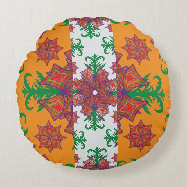 Coussins Ronds Oreiller décoratif Harmony Line Pattern – Bal (Devant)