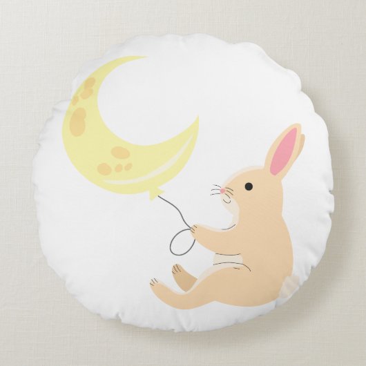 Coussins Ronds Oreiller en ballon Bunny & Moon (Devant)