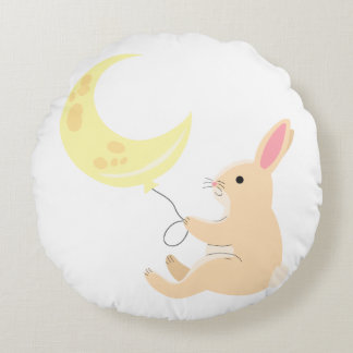 Coussins Ronds Oreiller en ballon Lapin & Lune