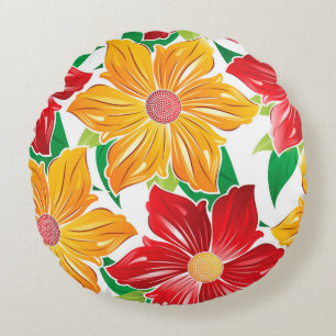 Coussins Ronds Oreiller Fleur Rond