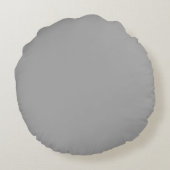 Coussins Ronds Oreiller gris rond (Dos)