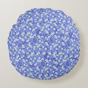 Coussins Ronds Oreiller jeté à fleurs de Bluebonnet