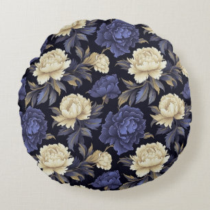 Coussins Ronds Oreiller jeté en coton floral