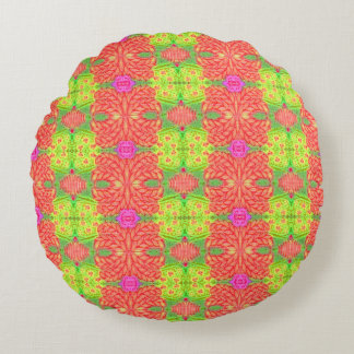 Coussins Ronds Oreiller jeté rond fruité d'été