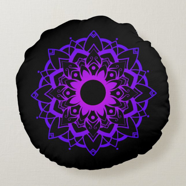 Coussins Ronds Oreiller Mandala (Dos)