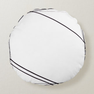 Coussins Ronds Oreiller noir et blanc