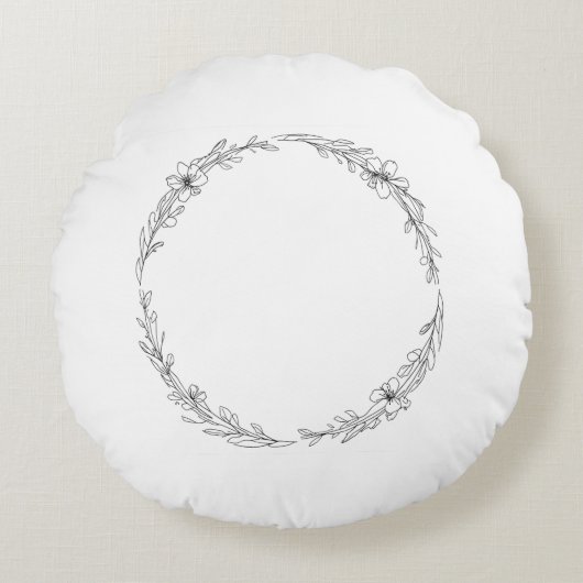 Coussins Ronds Oreiller Rond (Devant)