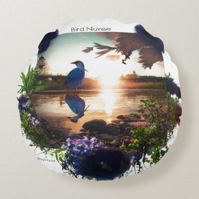 Coussins Ronds Oreiller Rond (Devant)