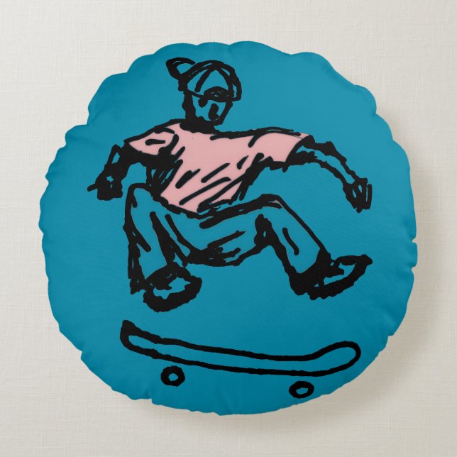 Coussins Ronds Oreiller Rond (Devant)