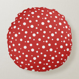 Coussins Ronds Oreiller Rond à Jeter - Points Polka