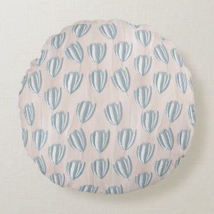 Coussins Ronds Oreiller rond aux tulipes de plage