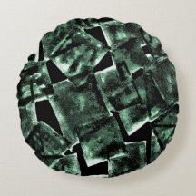 Oreiller rond avec motif cubique