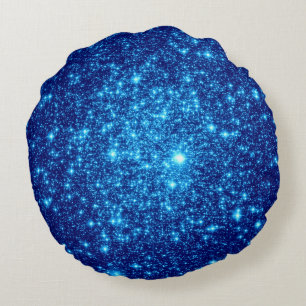 Coussins Ronds Oreiller rond Blue Stars