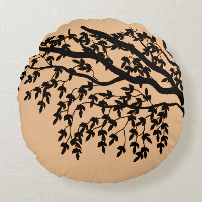 Coussins Ronds Oreiller rond - Branches Fragiles (Devant)