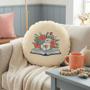 Coussins Ronds Oreiller rond brodé