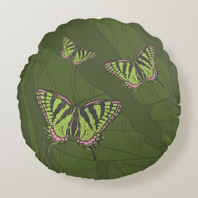 Coussins Ronds Oreiller rond Celtic Swallowtail (Devant)