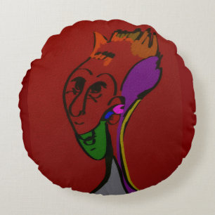 Coussins Ronds Oreiller rond Chef Ancien Alien de Science-Fiction