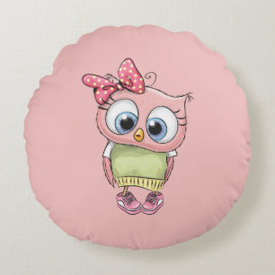 Coussins Ronds Oreiller Rond Chouette