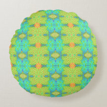 Oreiller rond citron d'été