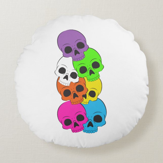 Coussins Ronds Oreiller Rond de Jet (Devant)