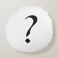 Oreiller rond en coton de qualité A personnalisé (