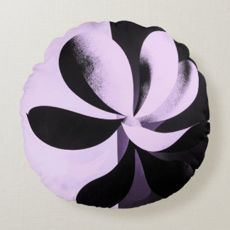 Coussins Ronds Oreiller Rond Floral Abstrait Minimaliste