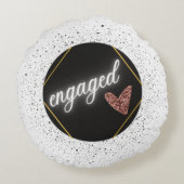 Coussins Ronds Oreiller rond Glam engagé (Dos)