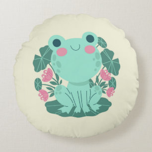 Coussins Ronds Oreiller rond grenouille