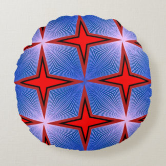 Coussins Ronds Oreiller rond jeté de conception numérique 3D colo