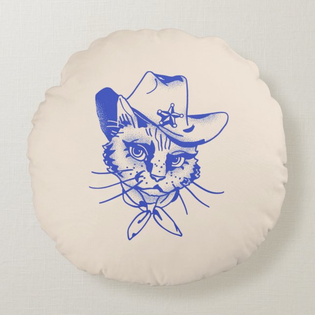Coussins Ronds Oreiller Rond Kitty (Devant)