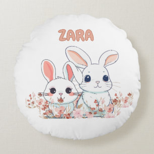 Coussins Ronds Oreiller rond lapin mignon