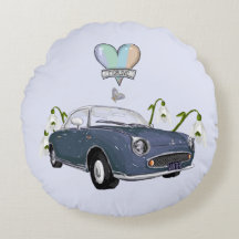 Oreiller rond Lapis Grey Figaro