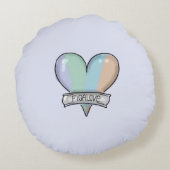 Coussins Ronds Oreiller rond Lapis Grey Figaro (Dos)