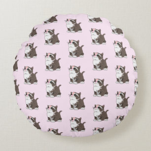 Coussins Ronds Oreiller Rond Mignon Chatons