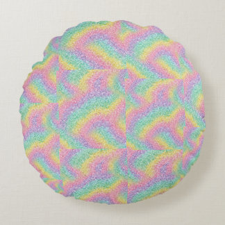 Coussins Ronds Oreiller Rond Pailleté Arc-en-Ciel Vibrant