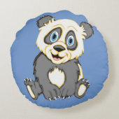 Coussins Ronds Oreiller rond Panda souriant (Dos)