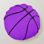 Coussins Ronds Oreiller rond personnalisable violet pour basket-b (Dos)