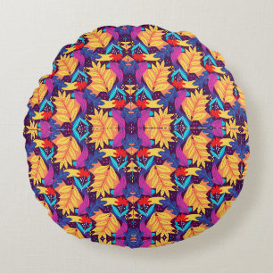 Coussins Ronds Oreiller rond présentant un motif vibrant