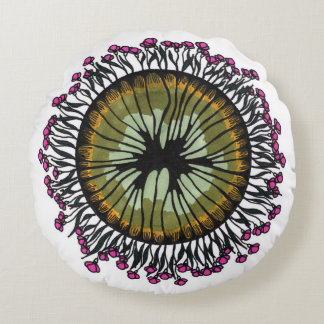 Coussins Ronds Oreiller rond psychédélique à motif mandala floral