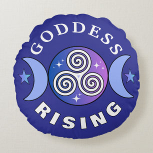 Coussins Ronds Oreiller rond Purple Goddess Rising