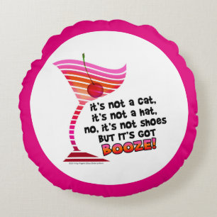 COUSSINS RONDS OREILLER RONDE - MAIS IL Y A DE L'ALCOOL !