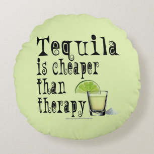 COUSSINS RONDS OREILLER RONDE - TEQUILA, MOINS CHER QUE LA THÉRAP